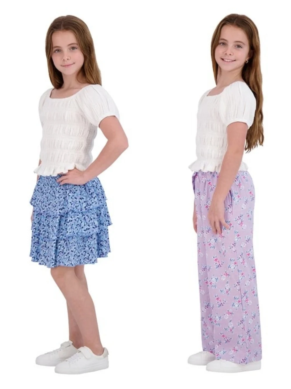 New French Connection Youth 3-piece Purple Pant & Skirt Set Lavender Size Medium
